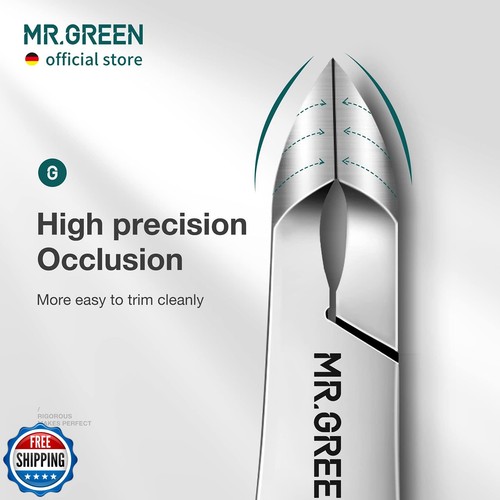 MR.GREEN Cuticle Nippers Nail Manicure Scissors Cuticle Clippers - Picture 3 of 5