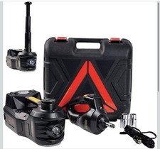 Electric Hydraulic Car Jack Kit 5 Ton 12V Portable Lift Range 17.7 Inch with ...
