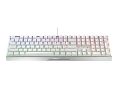 Cherry Xtrfy MX 3.1, weiß/silber, MX2A RGB BROWN, USB, DE-Layout