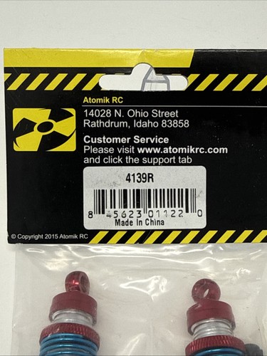 Traxxas 1:10 Alloy Front Ultra Shocks, Red by Atomik - New in Package - Picture 5 of 5