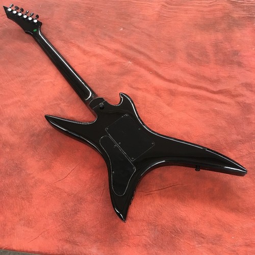 Chitarra Elettrica Stealth Chuck Schultiner Nero Pickup Aperti Intarsio Conchiglia - Foto 9 di 9