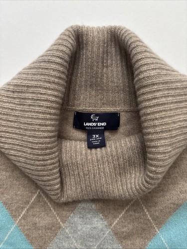 Lands End Kaschmirpullover Herren 3x 24w-26w - Bild 5 von 9