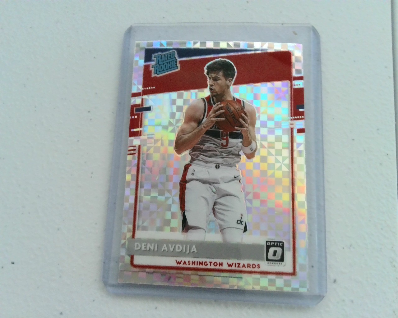 2020-21 Donruss Optic Deni Avdija Checkerboard Rookie RC #159 Wizards