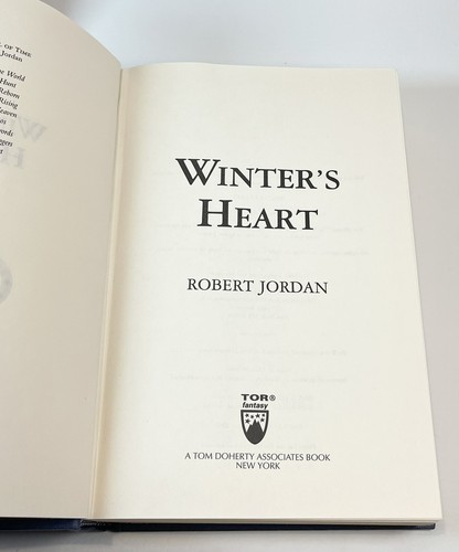 Winters Heart by Robert Jordan HC/DJ Wheel Of Time #9 First Edition 1st Print - Picture 13 of 20