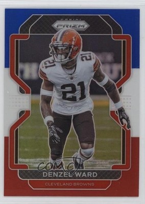 2021 Panini Prizm Red White & Blue Prizm Denzel Ward #267 1t2c