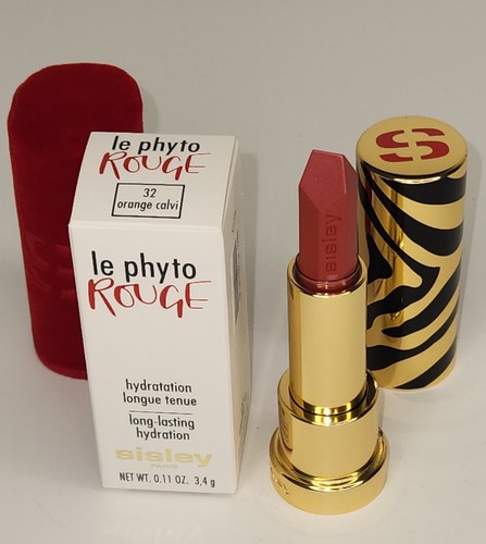 Sisley le phyto Rouge 32 Orange Calvi lipstick new in box