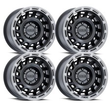 Set-4 Raceline Halo Black Silver 17x9 8x6.58x165.1 -12mm Wheels Rims 17 Inch Set-4 Raceline Halo Black Silver 17x9 8x6.58x165.1 -12mm Wheels Rims 17 Inch