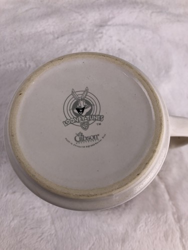 Vintage 1998 Looney Tunes Taz Mug Gibson Housewares Warner Bros Ceramic Cup - Picture 7 of 8