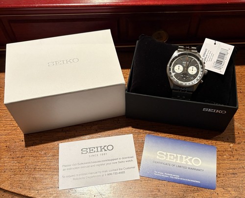Seiko Essentials Chronograph schwarzes Zifferblatt SSB429 Quarz 41,5 mm