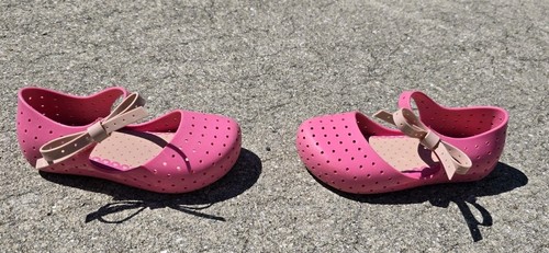 LOT Of 2 Mini Melissa Ultragirl Pink Heart Bow Mary Jane Flats Todder Kids 10 - Picture 7 of 11