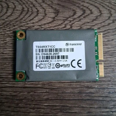 Transcend TS64MXT1CC 64GB 3Gb/s mSATA Mini PCI-E Solid State SSD