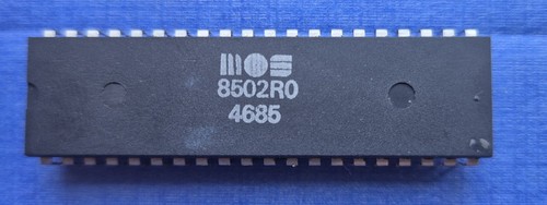 MOS 8502R0 | MOS 8502 R0 CPU Chip for Commodore 128 with socket | GENUINE PART - Afbeelding 3 van 7