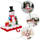 Weihnachts-Schneemann-Strumpfhalter, Kaminsims, Strumpfaufhänger, robuster