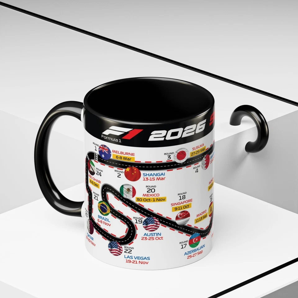 HOBBYCUPSANDMORE Formula 1 2026 Season Coffee Mug, 11oz