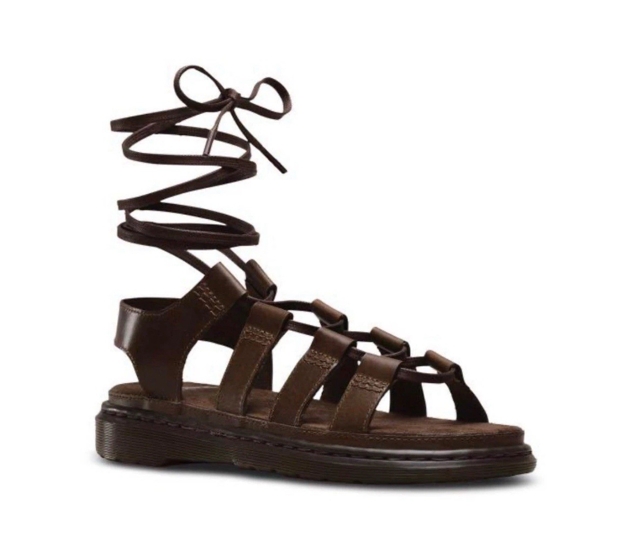 Dr. Martens Kristina Sandals Gladiator Jesus Boho Lace Up BROWN Women’s 8 EU 39