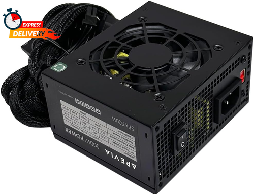 Apevia SFX-AP500W Mini ITX Solution/Micro ATX/SFX 500W Power Supply - Picture 1 of 7