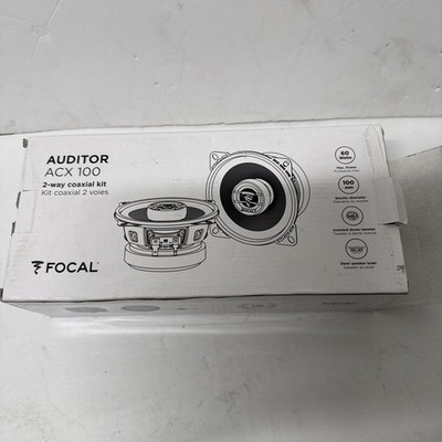 Focal ACX100 Auditor EVO Series 4'' 2 Way Coaxial Car Stereo Speaker 120W Max