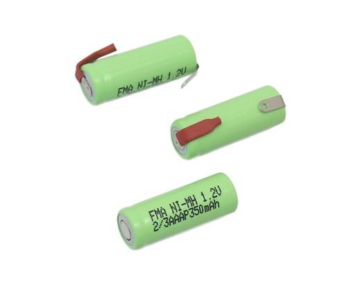 2pcs 2/3AAA 1.2V 350mAh Ni-MH Battery for Electric Shaver Razor Phone Voice Toys - Picture 2 of 7