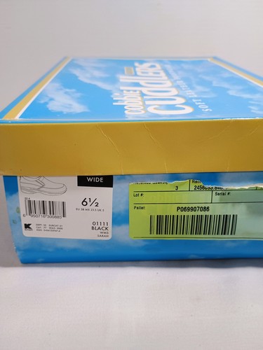Scarpe Cobbie Cuddlers Sara donna 6,5 W nere infermiera lavoro pelle scarpe casual nuove - Foto 4 di 6
