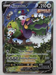 2021 TORNADUS V 185/198 CHILLING REIGN ALTERNATE ART POKEMON TCG NEAR MINT