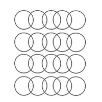 20 Nitrilkautschuk O-Ringe 26Mm OD 24Mm ID 1Mm Breite Metrische Dichtung