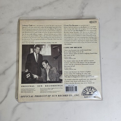 Johny Cash I Love You Because You're the Nearset Thing To Heaven 7" Vinyl - Bild 2 von 6