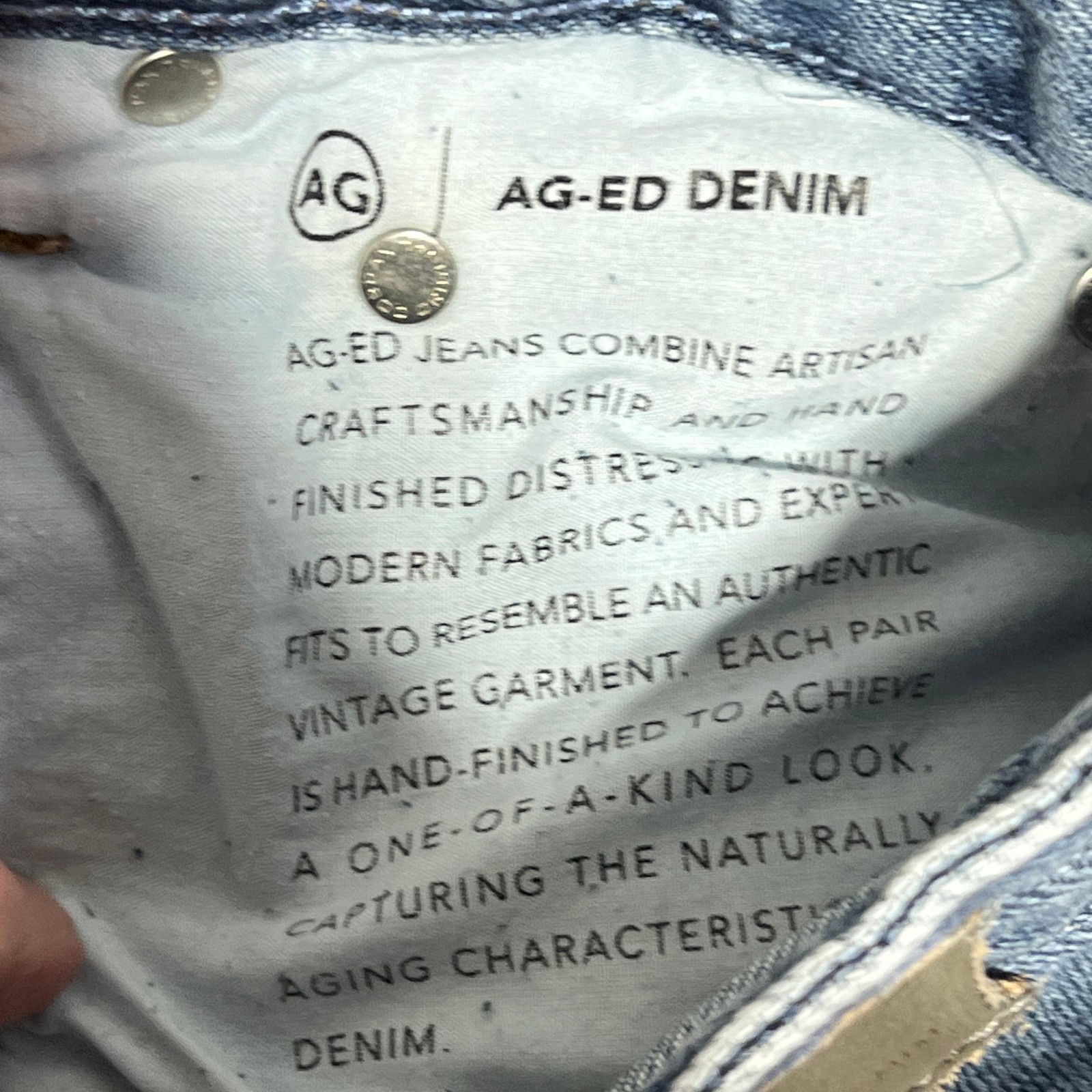 AG Adriano Goldschmied AG-ED Denim Light Wash Straight Leg Jeans Size 24 thumbnail 11