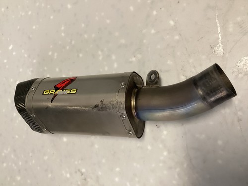 09-18 KAWASAKI NINJA ZX6R ZX636 GRAVES TITANIUM SLIP ON EXHAUST MUFFLER - Bild 3 von 4