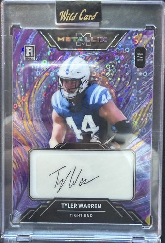 2025 Wild Card Metallix - Tyler Warren 1/1 Rookie Auto (RC) Indianapolis