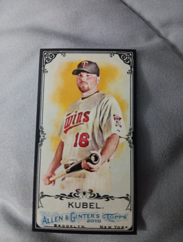2010 Topps Allen & Ginter's - Jason Kubel #223 Mini bordo nero - Foto 1 di 2