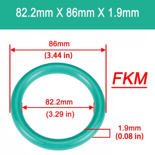 1.9mm Cross Section O Rings FKM Nitrile Rubber 5-150mm OD Oil Resistant Seals - Picture 86 of 110