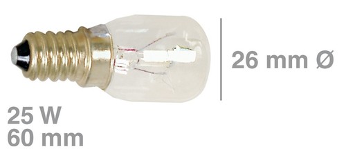 Ampoule Merkur T29 25W E14 - Tube Mat 24V, Dimmable, Neuve Et économe !