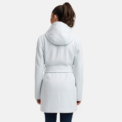 Marikoo Women's Transition Coat Jacket with Hood & Tie Belt Knee Length N047 NEW  - Picture 110 of 114