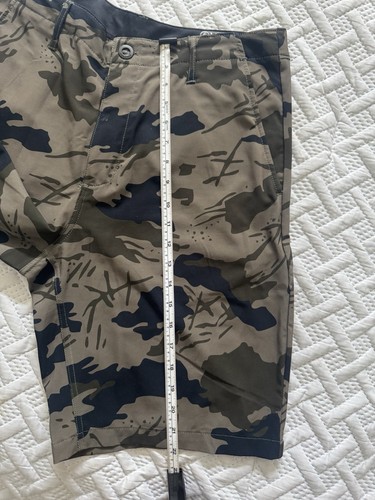 Volcom Surf & Turf Hybrid Shorts Beige Black Green Camo 4 Way Stretch Men 32 - Picture 8 of 10