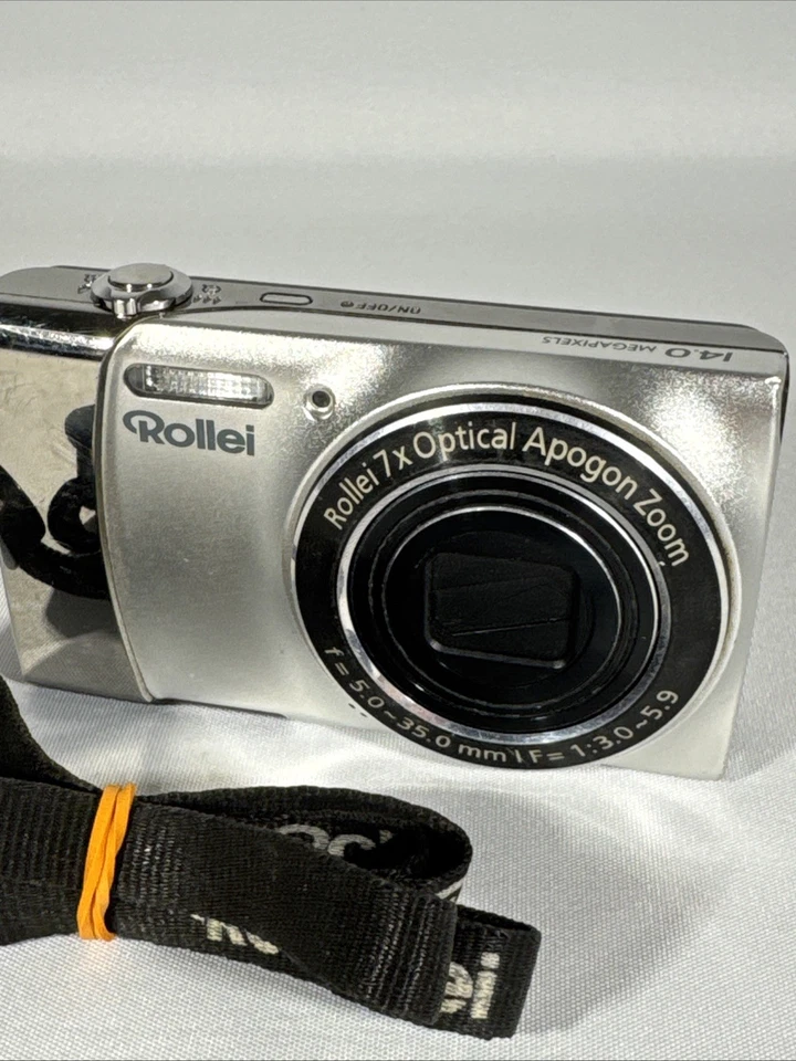 Rollei Powerflex 470 Digitalkamera 14.0 MP Kompakt Kamera Silber - Bild 2 von 4