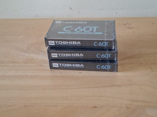 3 x TOSHIBA C-60T LOW NOISE NORMAL BIAS CASSETTE TAPES, BRANDNEU VERSIEGELT - Bild 7 von 9