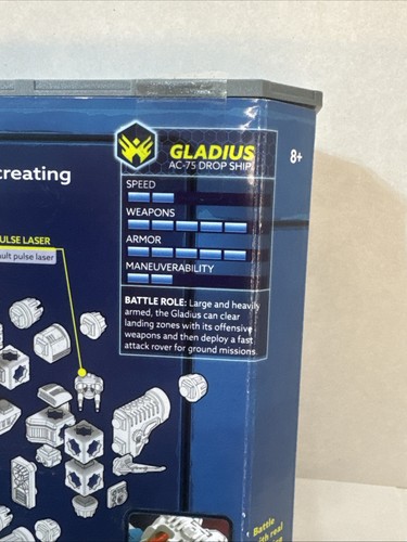 GLADIUS DROP SHIP AC-75 SNAP SHIPS Build to Battle NEW Dex & Dee La Figures New - Picture 5 of 8