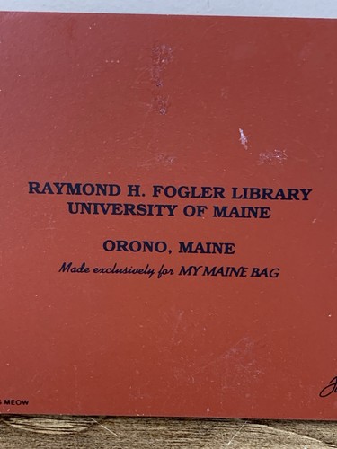 Cat's Meow 1994 Raymond H. Fogler Library University Of Maine Shelf Sitter VG - Bild 3 von 10