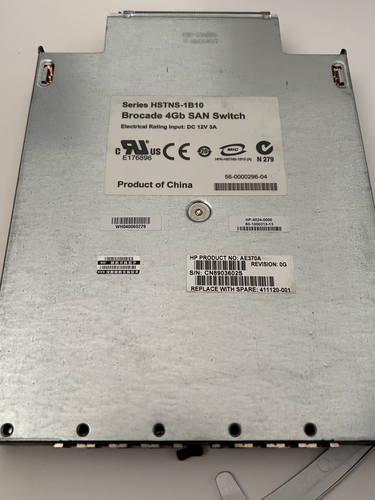 HP 411120‑001 Brocade AE370A 4Gb 12‑Port Fibre‑Channel SAN Blade Switch - 第 1/1 張圖片