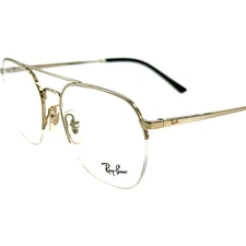Ray Ban RB6444 Mens Semi Rimless Eyeglass Frame 2501 Silver 53-18