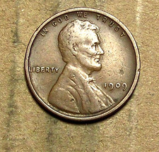 1909  P  Lincoln Wheat Cent  ACTUAL COIN             90114200-06