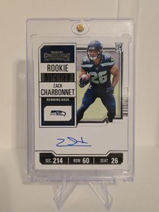 2023 Panini Contenders - Rookie Ticket Zach Charbonnet #141 ON CARD AUTO RC