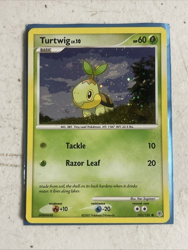 Pokemon Turtwig 103/130 (Kosmos Holofoil) Liga & Meisterschaft Karten (PR) MP - Bild 1 von 2