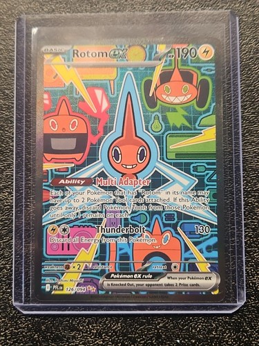 Pokémon Phantasmal Flames Rotom ex 126/094 Special Illustration Rare NM Ship Box - Bild 10 von 12