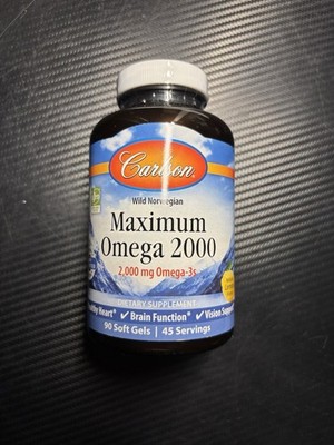 Carlson Maximum Omega 2000 Fish Oil Softgels 90 Softgels