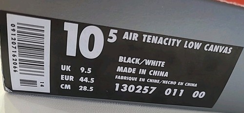 Vintage 1995 Nike Air Tenacity Low Canvas 130257 011 00 Sneakerbox Empty Box ⬇️ - Picture 21 of 24