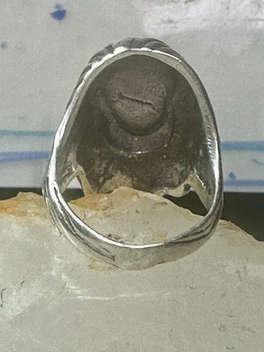 Anillo de cara vintage dama cara figurativa talla 6 plata esterlina mujeres - Imagen 7 de 12