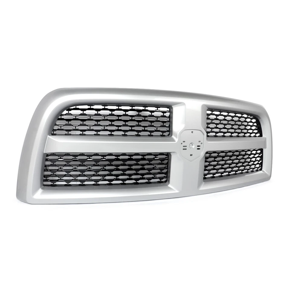 BRIGHT SILVER & BLACK Grille Assembly For 2013-2018 Dodge RAM 2500 3500 Laramie Foto 3 de 4