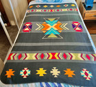 St. Labre Indian School Fleece Throw Blanket Beautiful Aztec Design