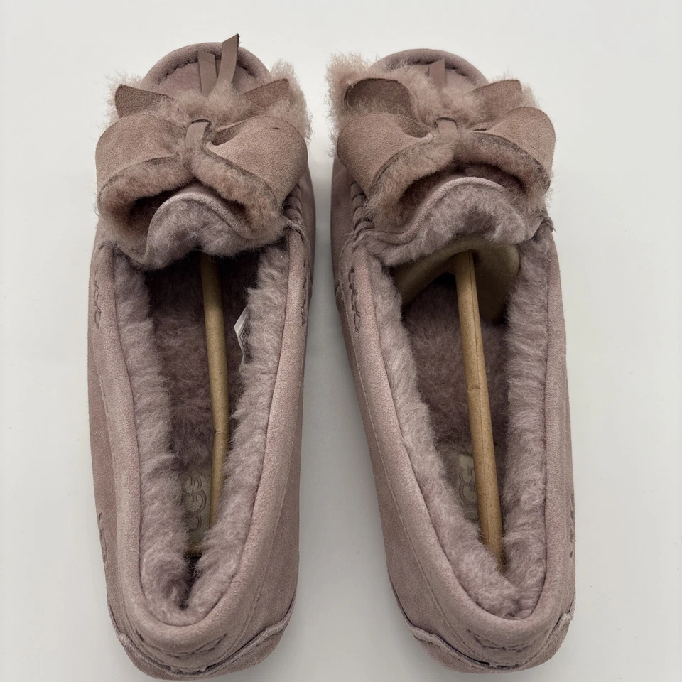 UGG ANSLEY Heritage arco cinta polvoriento rosa piel de oveja mocasín ee. uu. 8 Foto 4 de 4